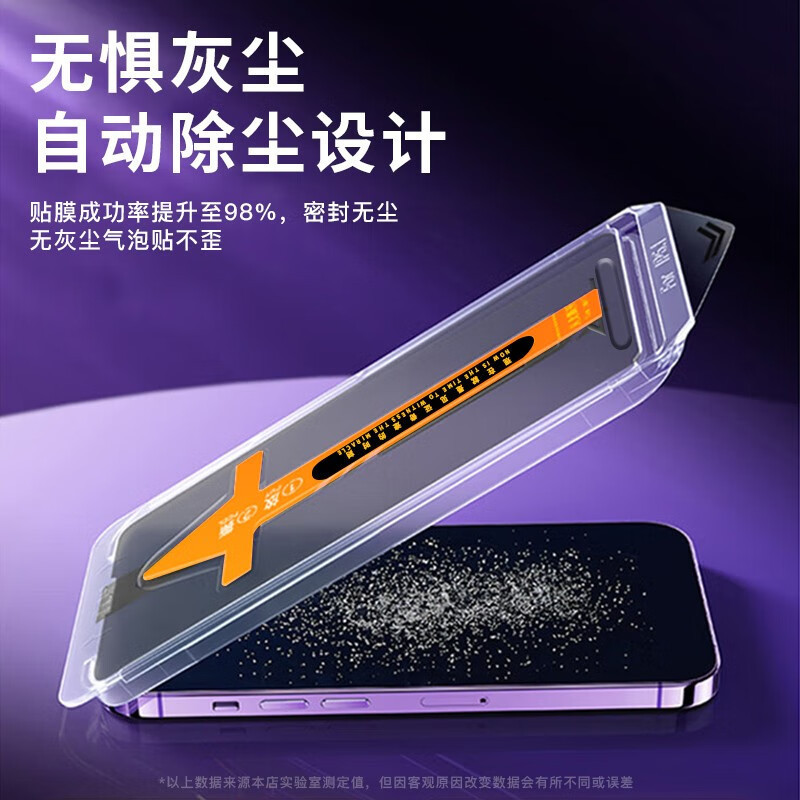 Suitable for Apple 15-Second Dust Removal Film, iPhone 14 Pro Full-Screen Anti-Peeping Protective Film, Curved Screen Anti-Blue Light