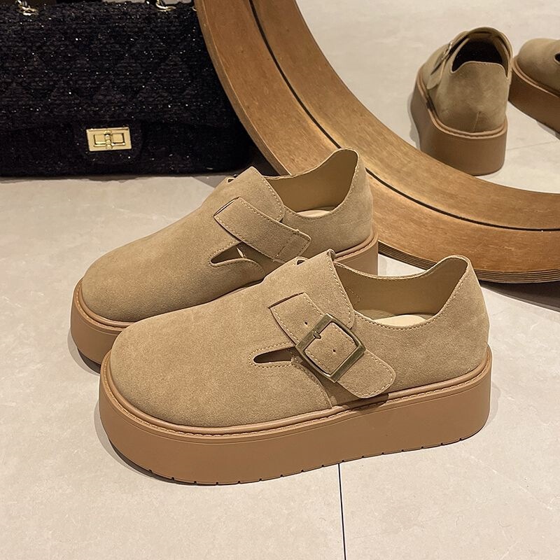 Thick-Soled Birkenstock Shoes for Women, 2026 New Spring and Autumn Slip-On Lazy Shoes, Height-Increasing Birkenstock Shoes, Versatile Single Shoes Thick-Soled Birkenstock Shoes for Women, 2026 New Spring and Autumn Slip-On Lazy Shoes, Height-Increasing Birkenstock Shoes, Versatile Single Shoes