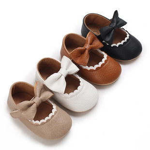Li Haisheng female baby shoes 0-1 years old cute princess shoes rubber sole non-slip walking shoes support a generation of hair