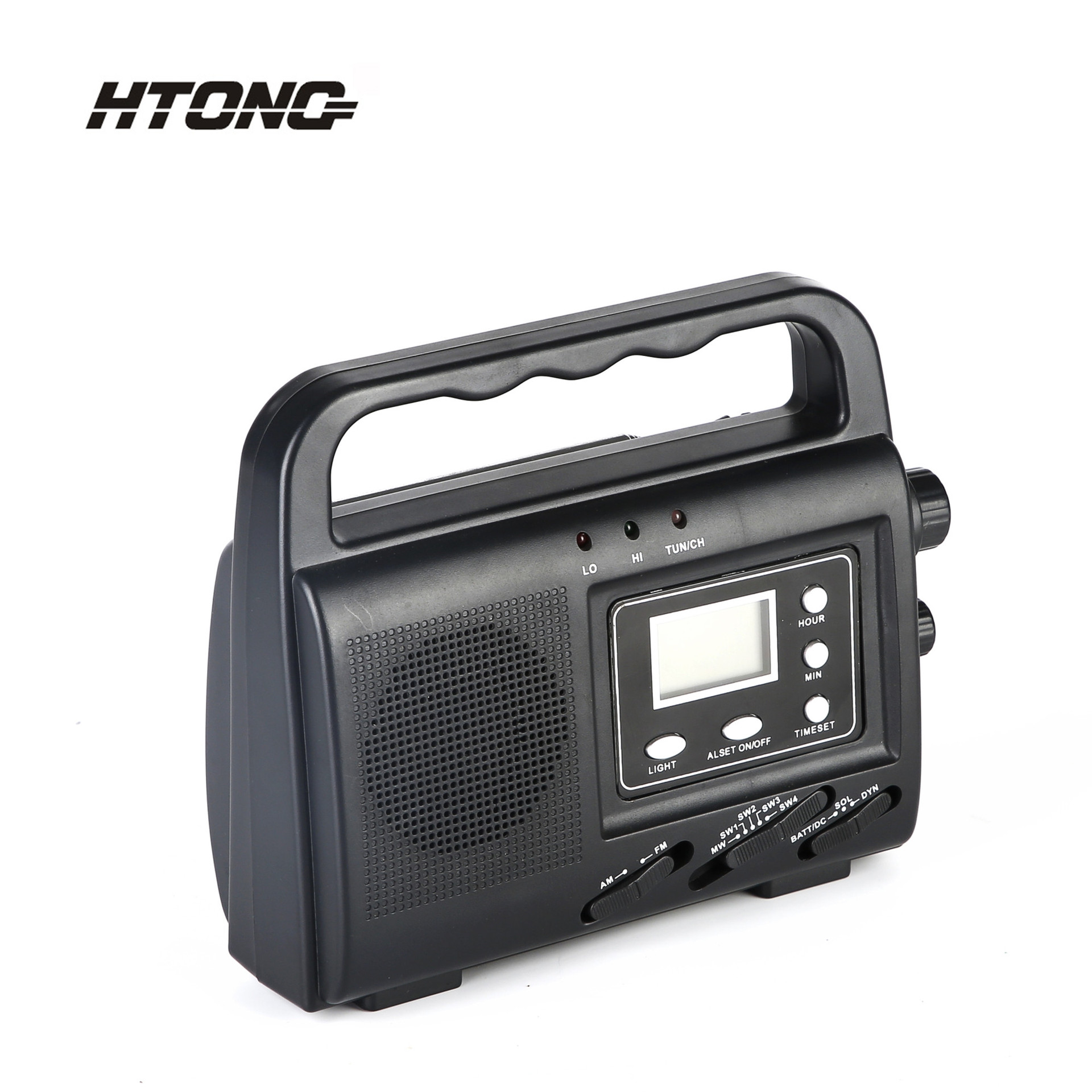 Solar və Dinamo Enerjili AM/FM/SW Radio, LED Fənərli