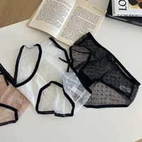 Далиан РиXin 80-180 кг женское нижнее белье оптом большого размера японская прозрачная сетка в горошек кружевные трусы