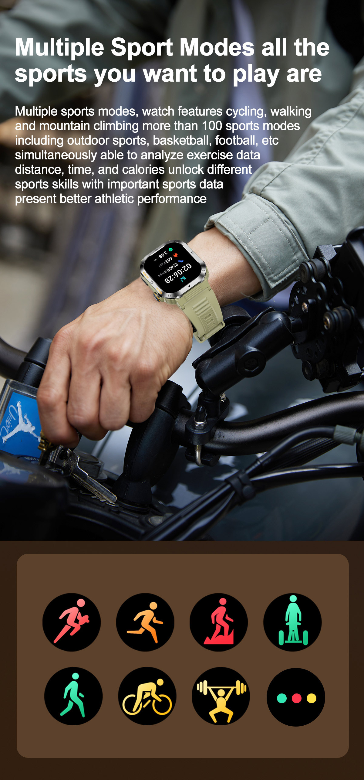 MT39 Smartwatch 2,01 Zoll Bluetooth Talk Herzfrequenz Blut_voghion.com