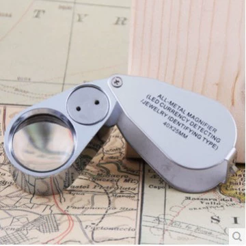 Цельнометаллическая Подарочная коробка 40 раз оптическая линза увеличительное стекло Ювелирные изделия идентификация нефрита 9890