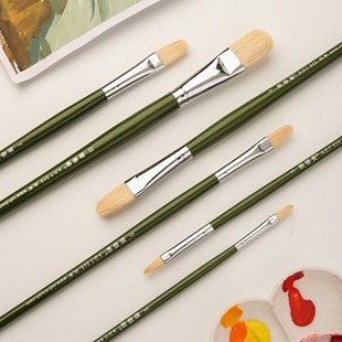 Xiedantang 515 bristle brush single acrylic water chalk watercolor oil brush art test student brush suit