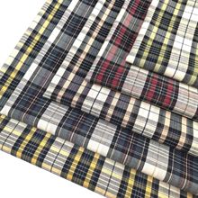 全棉暗色系列秋款衬衣面料 沙滩裤 女装连衣裙色织格子布 现货