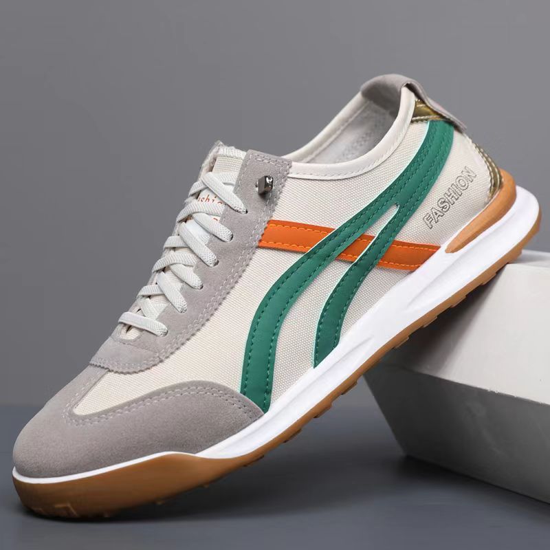 2026 New Men's Sneakers, Fashionable and Versatile, Retro Style, Breathable Fabric Sports Shoes, Lightweight Casual Shoes