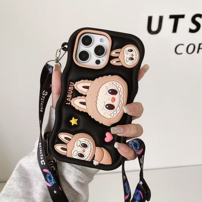 Apple iP16 新しいストラップ布 3D シリコンテープ伸縮ブラケットバッグ携帯電話ケースに適したスポット供給|undefined