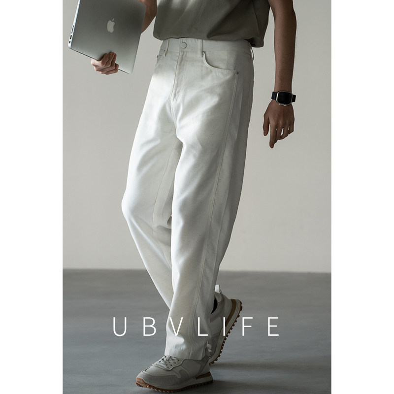 Cloud-Like Linen Lyocell Soft Breathable Sports Casual Pants for Men 2026 Spring New Elastic Waist Straight Pants Cloud-Like Linen Lyocell Soft Breathable Sports Casual Pants for Men 2026 Spring New Elastic Waist Straight Pants