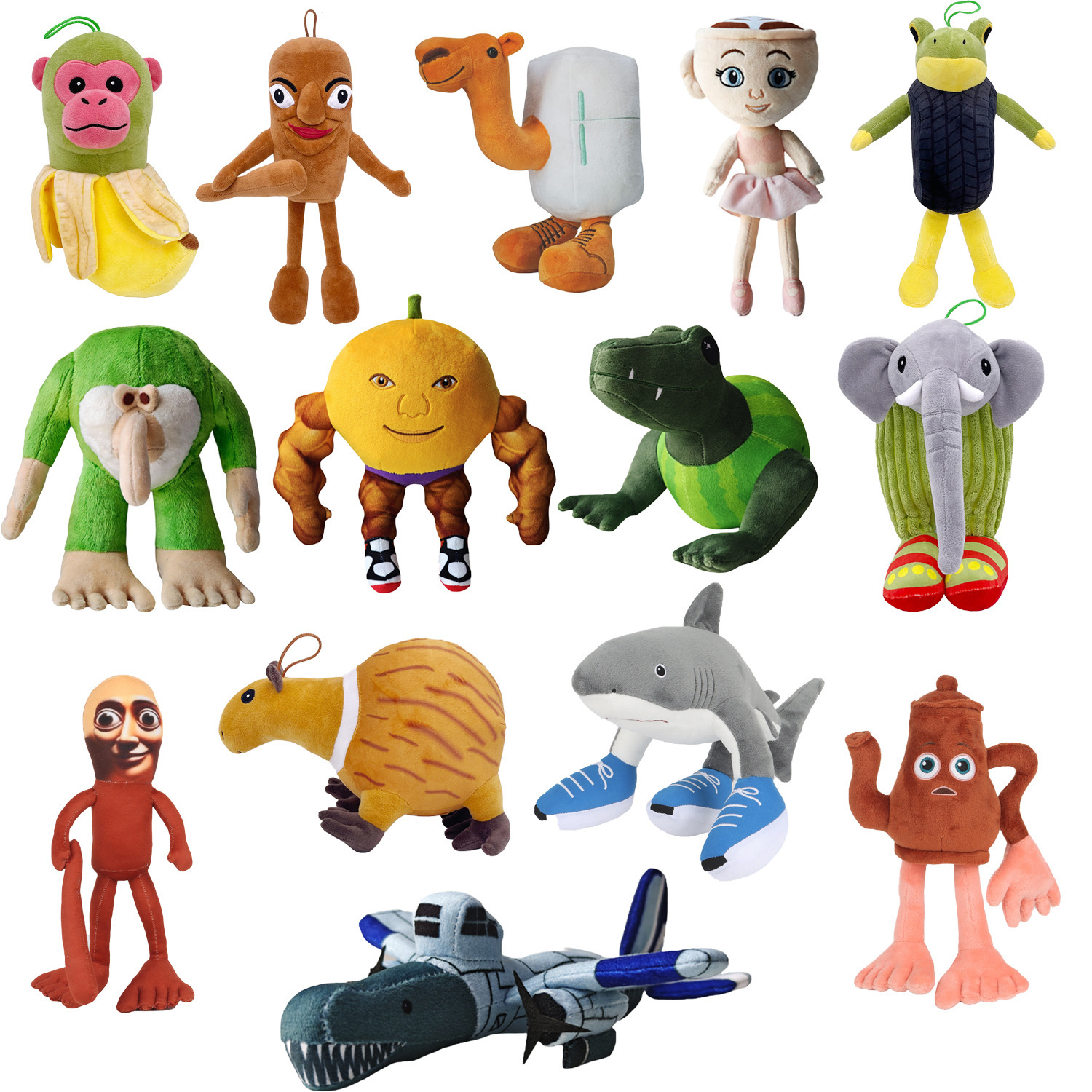 Cross-border hot product Tung Tung Sahur Internet celebrity doll online Shanhaijing plush Sahur spot