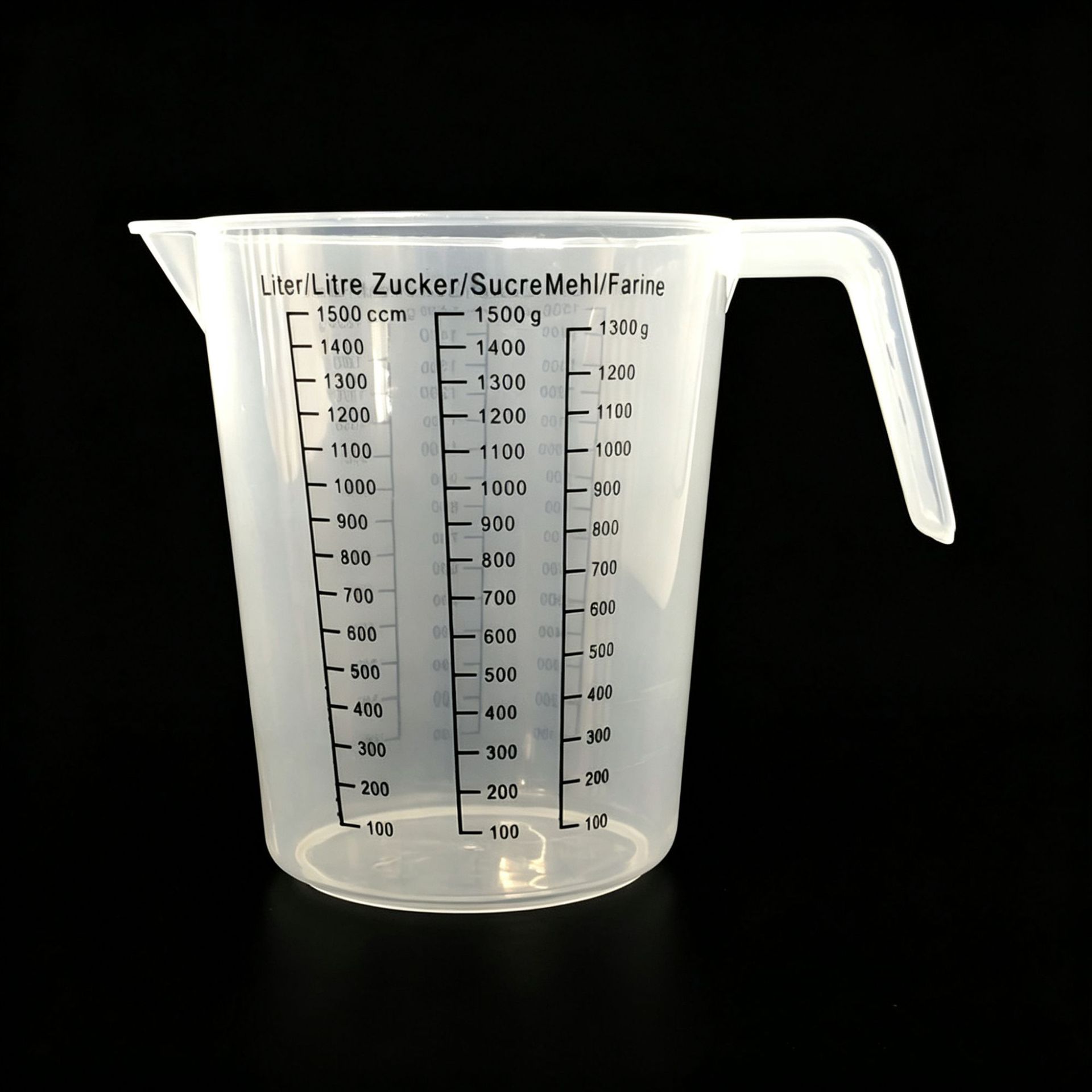 1500ml taza de medición de plástico taza de medición DIY taza de medición PP taza de medición taza de mezcla de pintura