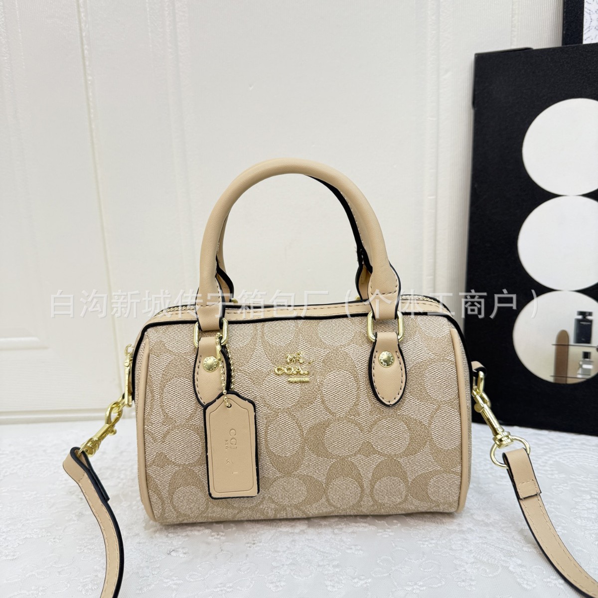 Koujia New Pillow Bag Monogram Mini Fashion Crossbody Single Shoulder Women's Handbag Boston Large Capacity Bag - Thumbnail 3