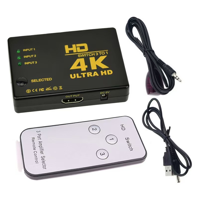 跨境三切一五切一三进一出切换器4K红外转换器HDTV电视音视频转换|undefined