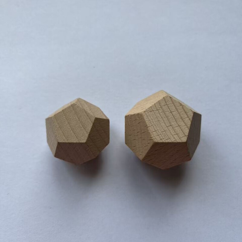 Wholesale In-Stock Blank Dodecahedral Dice for Laser Engraving, Multi-Sided Game Dice, 12-Sided Drinking Dice