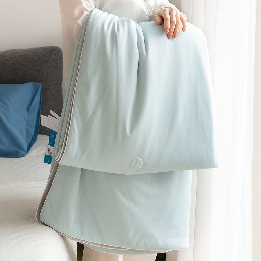 Class A Cool Soft Air-conditioning Quilt Ice Silk Summer Quilt Washable Summer Single Double Thin Quilt Ice Cream Quilt