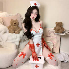 性感情趣内衣甜心透视护士套装裸背制服甜心纯欲诱惑角色扮演2884