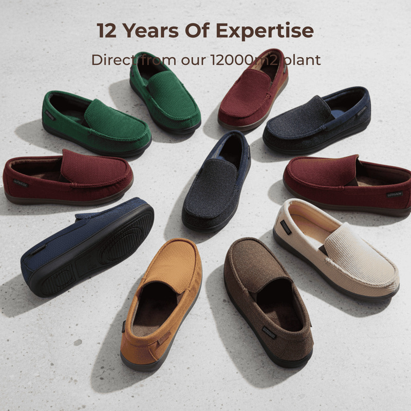 Cross-Border Cotton Slippers for Autumn and Winter Indoor Home Use Non-Slip Warm Fleece-Lined Thick-Soled Slippers Winter Men's Amazon