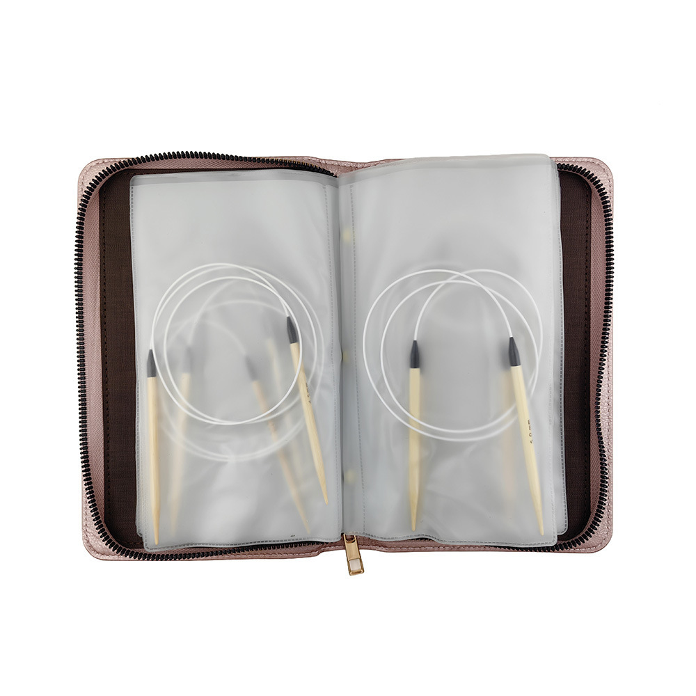 Herramientas transfronterizas Juego de 80CM Aguja de anillo de bambú blanqueada Pulido a mano Aguja de anillo de bambú blanqueada 8CM