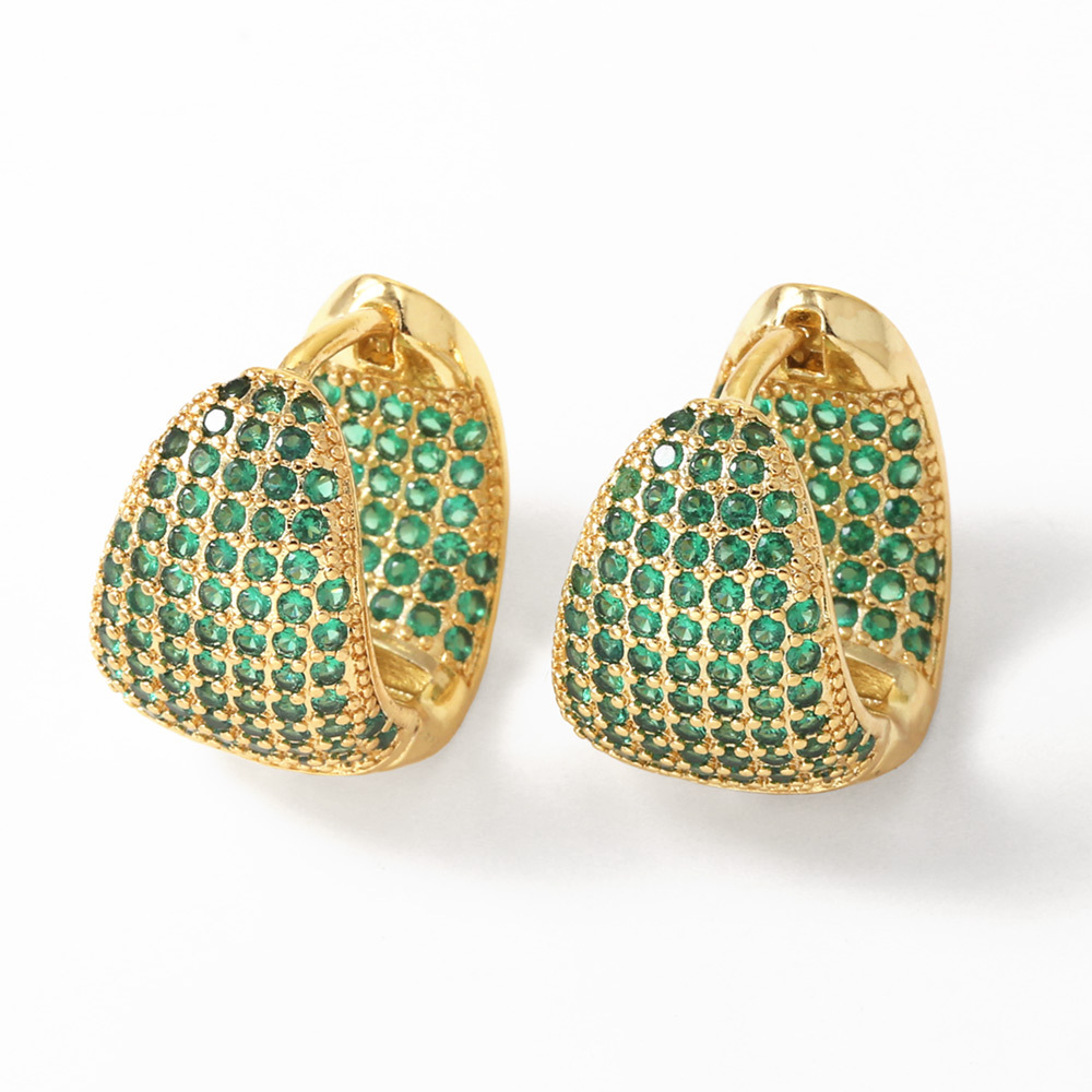 12g Weight Copper Ear Needle Material Zircon Inlay Material Earrings Classification 1 Pair Quantity Casual, Date, Shopping Occasion Copper Material Geometric Pattern All Seasons Season Women's Gender Irregular, Plating Design Vintage Style, Classic Style Style 1 Pair Vintage Style Classic Style Geometric Irregular Plating Copper Zircon Earrings 3
