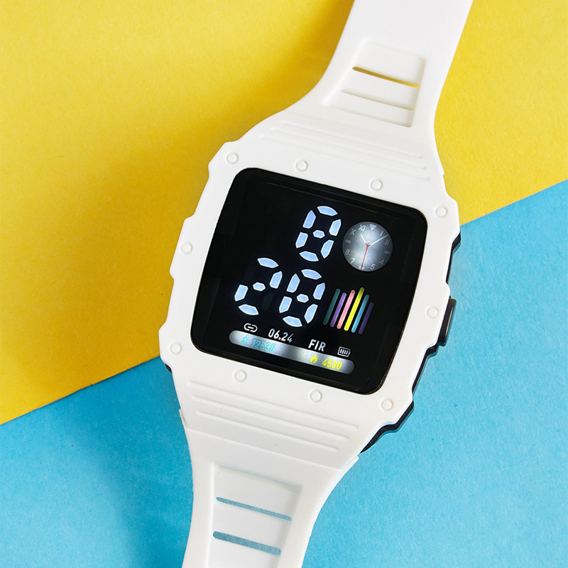Nuevo reloj electrónico LED para hombres y mujeres Square Apple impermeable digital deportes estudiante niños LED reloj electrónico