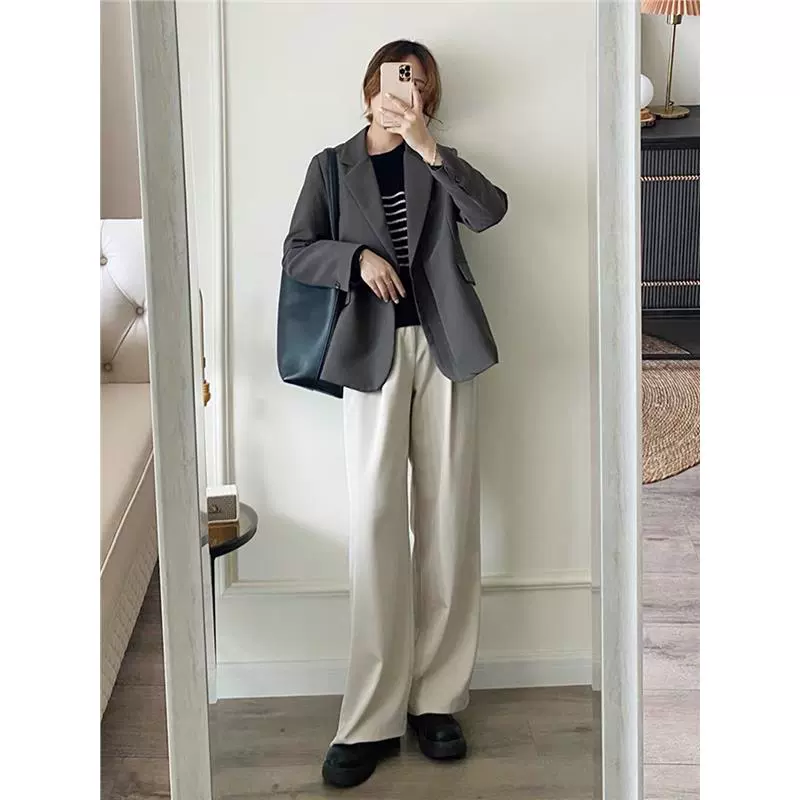 Classic suit jacket, autumn sexy bag for leisure, for teenagers