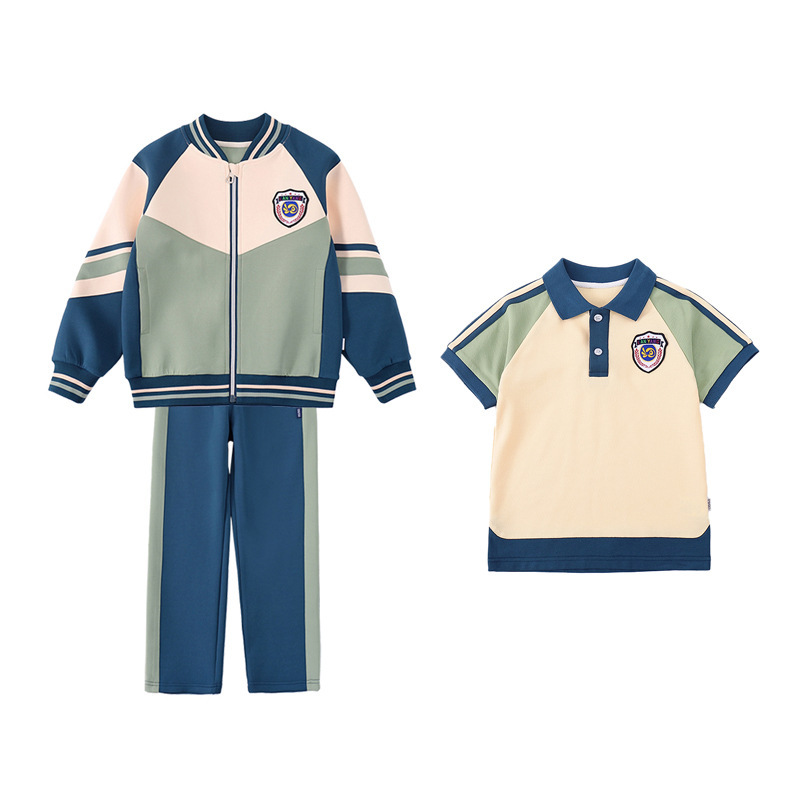 瀾洋貝小学生制服三点セット幼稚園服春秋服子供クラス服セット|undefined