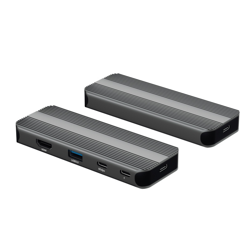 Type-C Docking Station Dual-Screen Display Thunderbolt 4 Docking Station Gigabit Network Port 4K Converter Hub Splitter