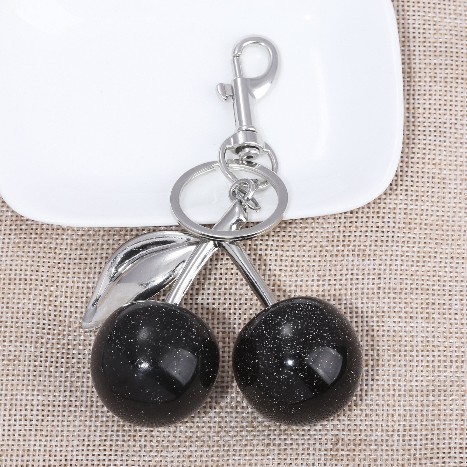 64g Weight Bag Pendant, Keychain Classification 1 Piece Quantity Holiday, Banquet, Travel Occasion Plastic, Resin Material Christmas Festival Cherry Pattern Fruit/Food, Plating Design Elegant, Hip-Hop, Simple Style Style 1 Piece Elegant Hip-Hop Simple Style Cherry Plastic Resin Fruit/Food Plating Christmas Bag Pendant Keychain 30