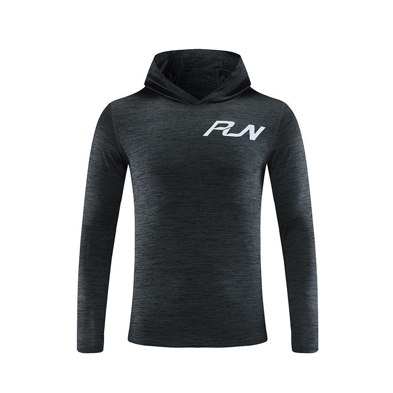 Otoño 2022 camiseta de manga larga de secado rápido para hombre ropa deportiva running fitness ropa de secado rápido suéter con capucha suelto camiseta