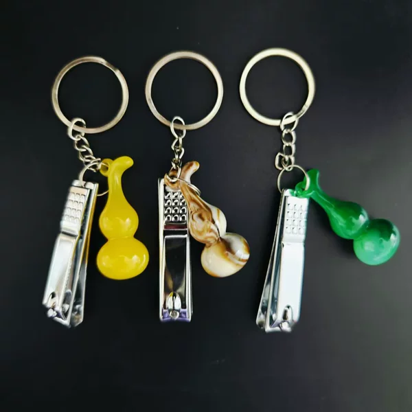 Gourd Nail Clipper Keychain Carry Nail Clipper Portable Accessories with Key Ring Nail Clipper 1 Yuan Wholesale