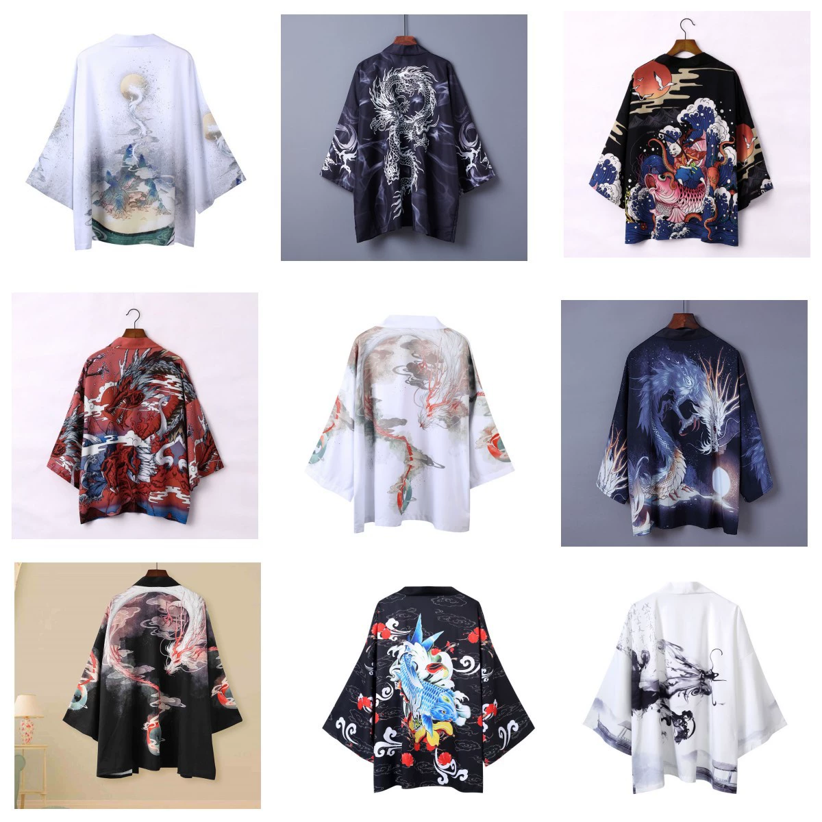 (Cross-border trading), Japanese kimono for men and women, trench coat, jacket, pijama