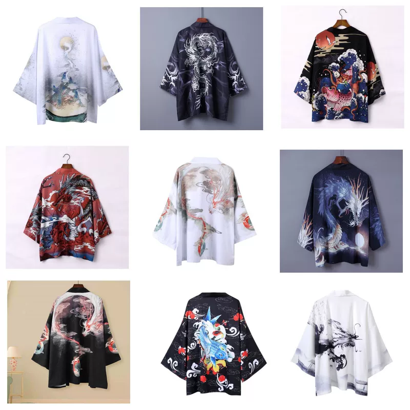 (Cross-border trading), Japanese kimono for men and women, trench coat, jacket, pijama