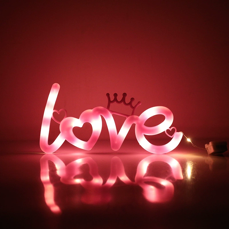 Proposal LED neon light love light plate colored lights Valentine's Day confession scene layout embellished LED lights