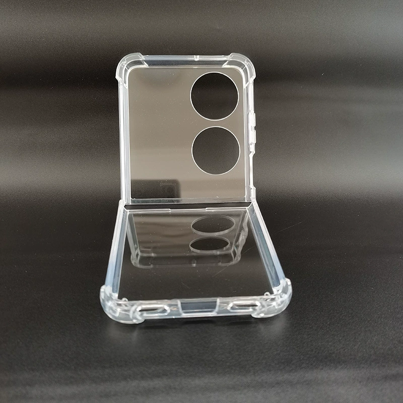 Для Huawei p50pocket чехол для телефона четыре угла ударопрочный два-в-одном складной экран паз Прозрачный жесткий чехол для ПК
