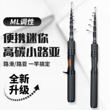 工厂批发跨境鱼竿微物竿便携短节迷你收缩伸缩路亚弹射杆
