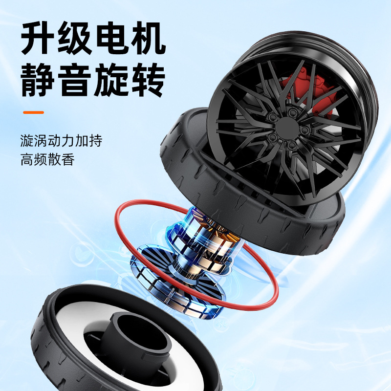 Nuevo rotación de luz solar aromática creativa de perfume para automóviles de alta calidad decoración de consola central