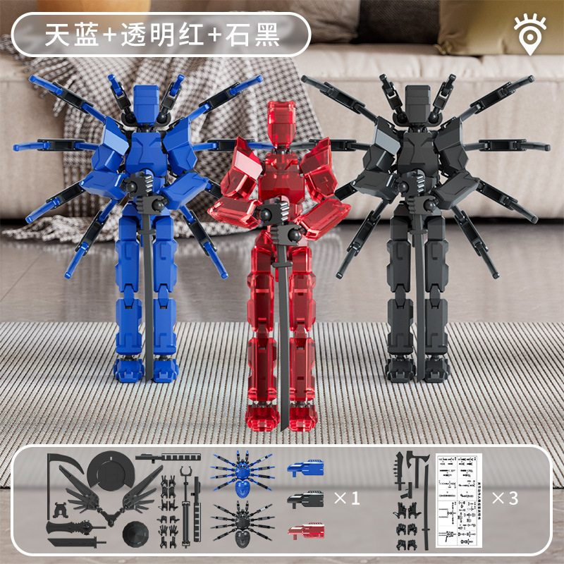 Muñecas móviles multiarticuladas transfronterizas descompactables ensamblables adornos de tendencia de cumpleaños modelo multiforme