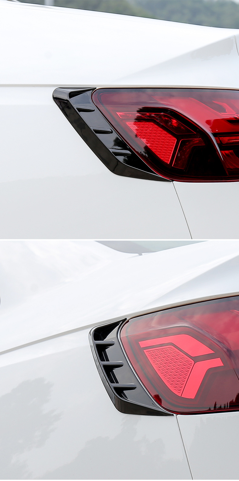 SuitAbLe for 17-2023 Audi A4L Modified RS4 AppeArAnce HeAdLight LAmp Eyebrow ReAr TAiL Light BLAck WArrior Surround