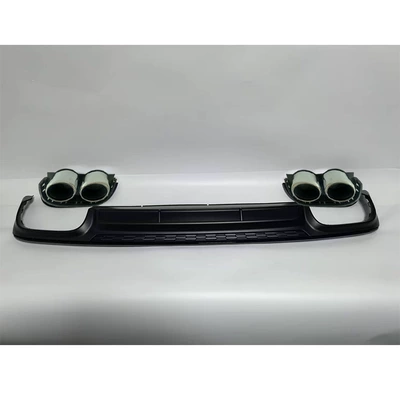 Suitable for Audi A6 Modification S6 Spoiler - full-black-tail-lip-silver-tail-throat-set