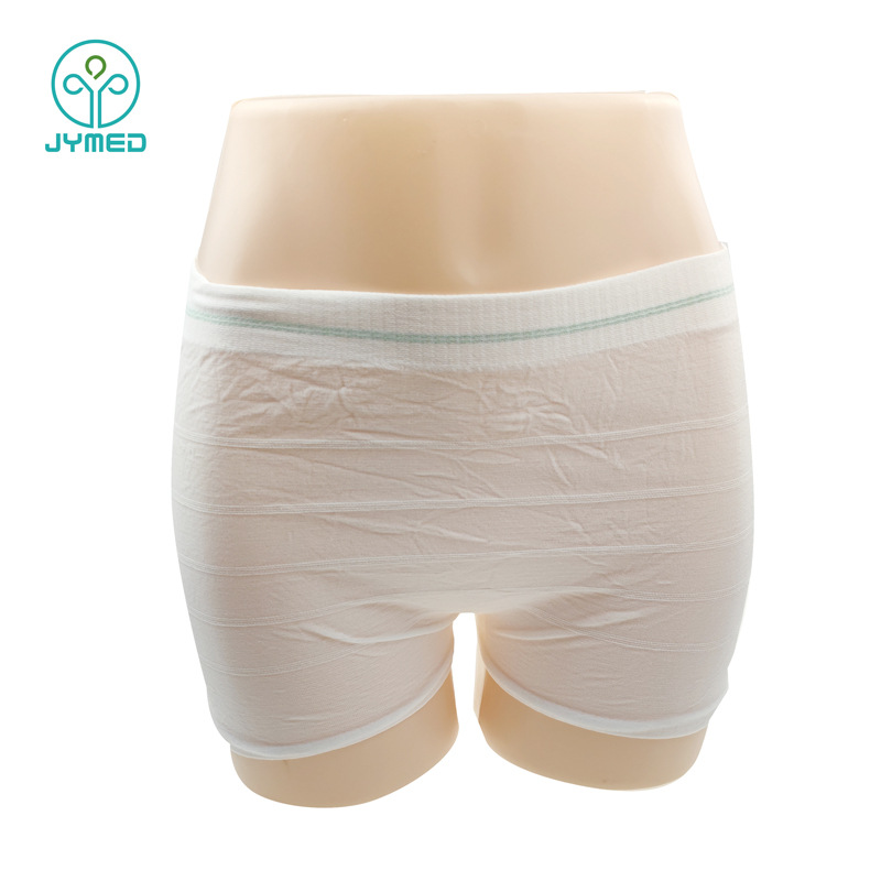 Pantalones cortos desechables transfronterizos pantalones de malla de poliéster elástico pantalones de vapor de sudor pantalones boxeadores desechables ropa interior de malla