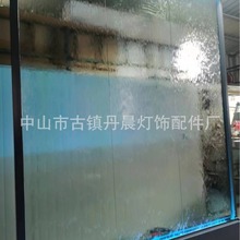 流水墙水幕墙瀑布玻璃流水屏风不锈钢摆件水景墙创意水景墙