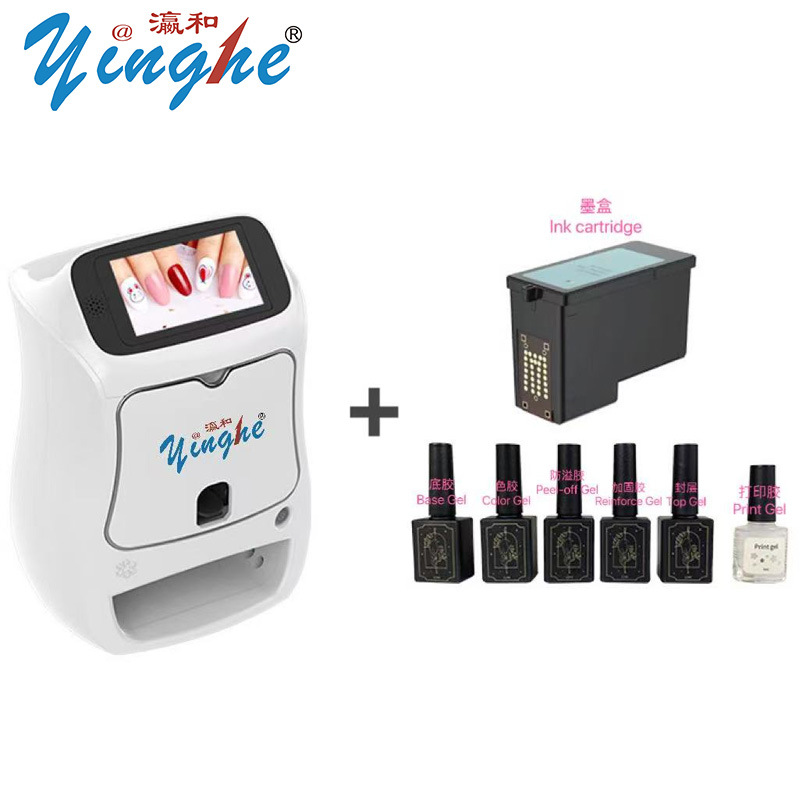 Impresora automática de uñas WIFI inalámbrica inyección de tinta inteligente DIY pintura y secado máquina de uñas con pantalla táctil portátil integrada