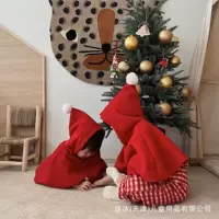 Mumukids, рождественское имя, вышитый, милый двусторонний твидовый плащ, Годовалый Банкетный платок на сто дней, новогодний детский плащ