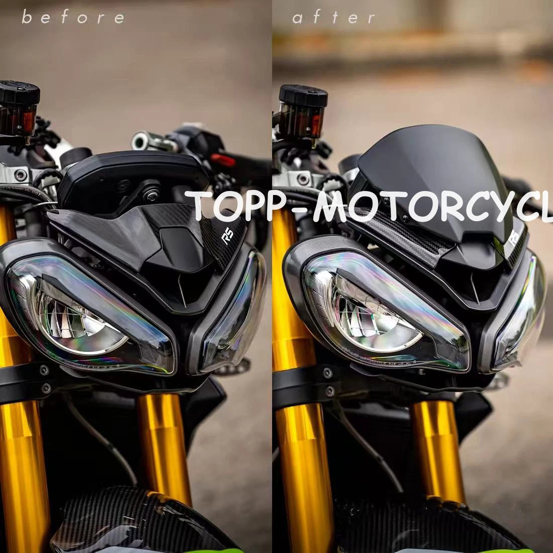 Suitable for Triumph Street Triple 765 Rsmoto2 Motorcycle Front Windshield Accessories 2023-2025