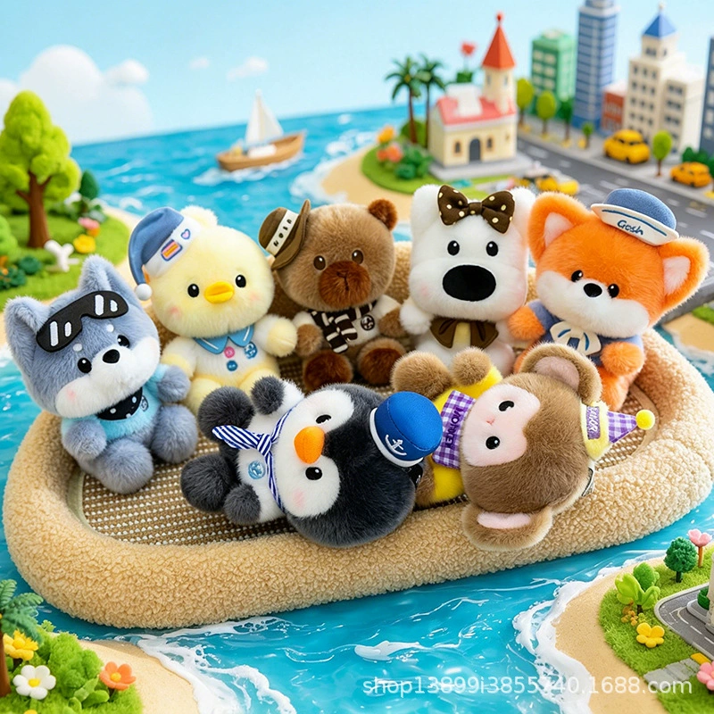 Мини-мягкая игрушка брелок для ключей и рюкзака