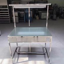 304不锈钢灯检台钢化玻璃面检验台流水线检测透光台复合型工作台