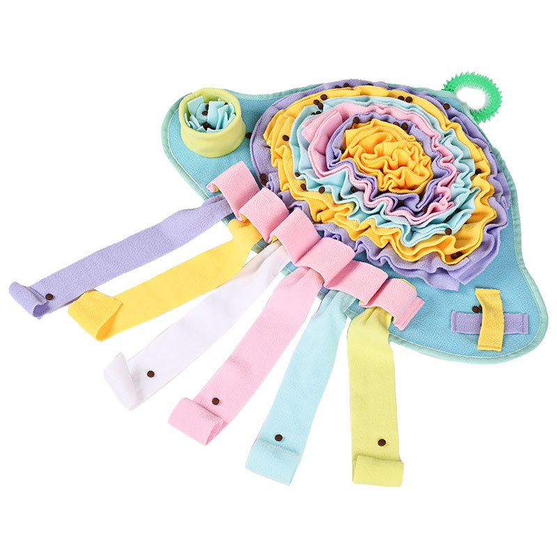 Pet Dog Toy Jellyfish Sniffing Mat Educational Stress Relieving Training Food Sniffing_voghion.com