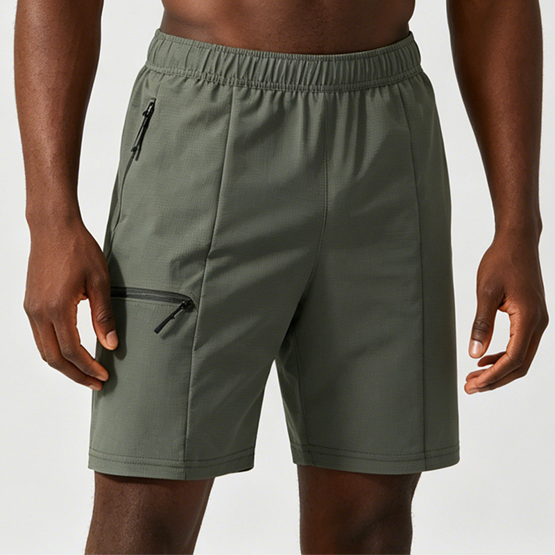 New Amazon Foreign Trade 2026 Men's Work Shorts with Zipper, Multi-Pocket, Quick-Dry Running Sports Shorts for Men