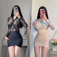 新款江南美人交叉包臀裙 韩系三色通勤气质百搭修身绷带半裙