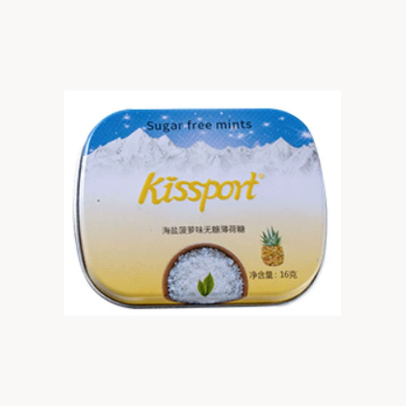 Мятые конфеты-жвачка Kissport мятная 16 г в коробке с фруктовым вкусом, освежение дыхания, поцелуй, дезодорант, конфеты, розничная продажа, оптом