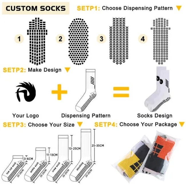 Custom Logo Sports Team Soccer Socks Anti Slip Football Socks Grip Soccer Socks Men